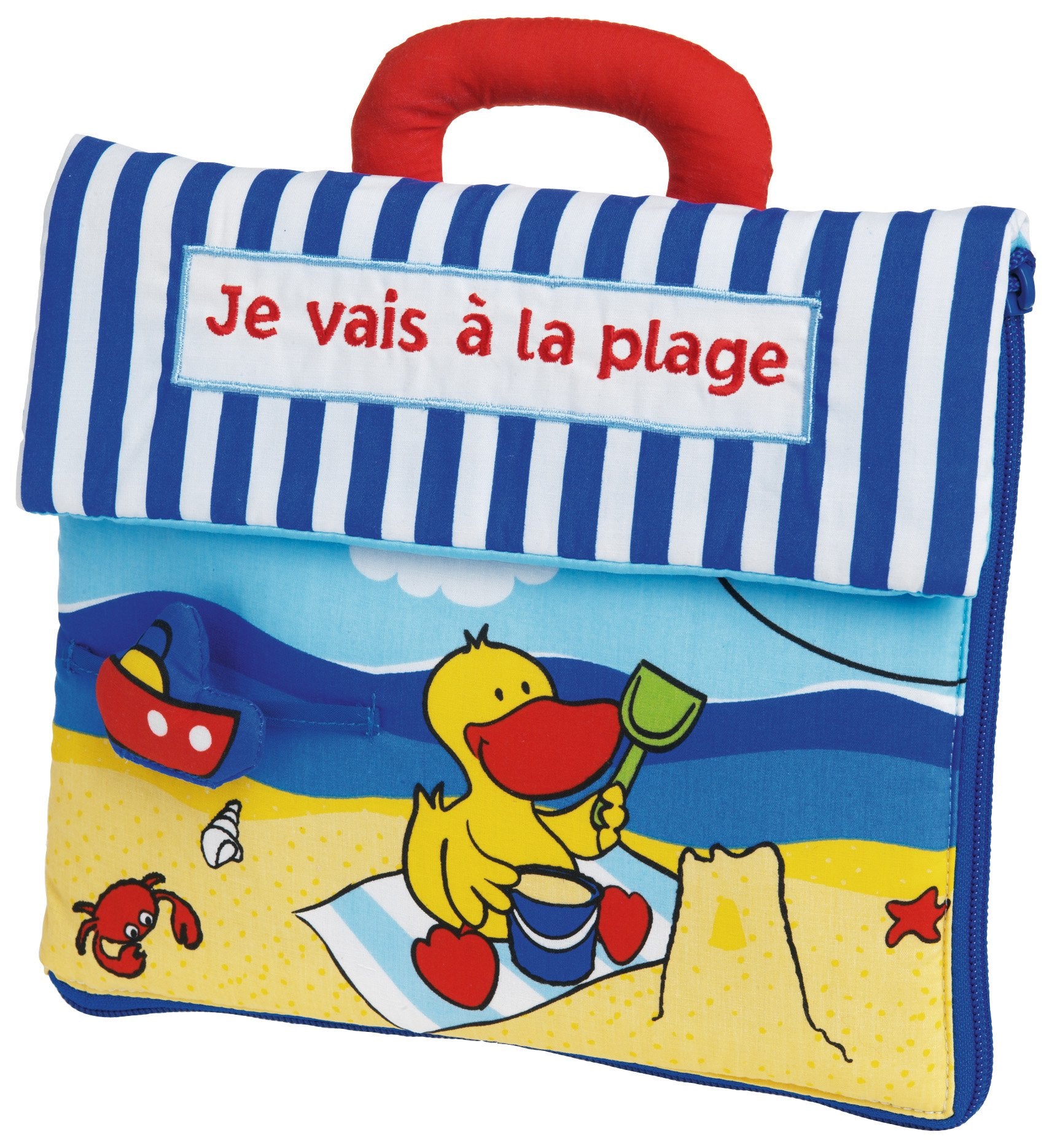 Je vais à la plage: Livre tissu book