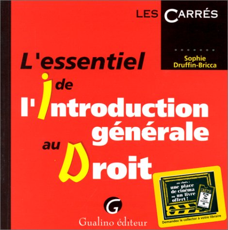 L'essentiel de l'introduction générale au droit book