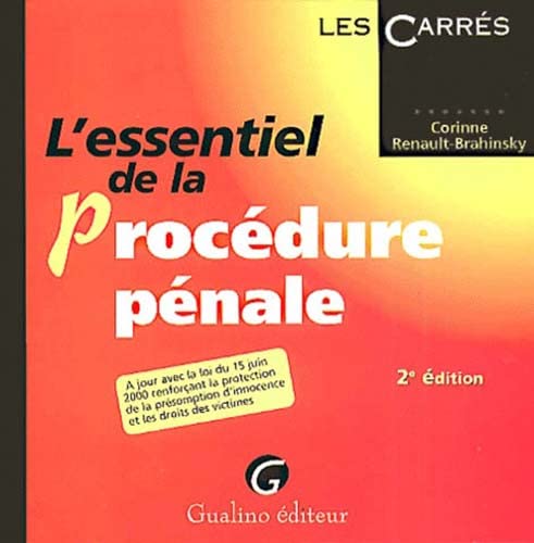 L'essentiel de la procédure pénale Books