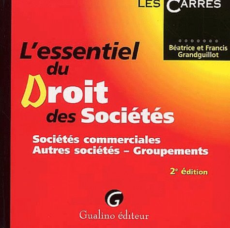 L'Essentiel Du Droit Des Societes. 2eme Edition book