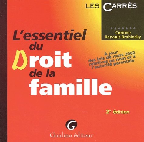 L'essentiel du Droit de la famille book
