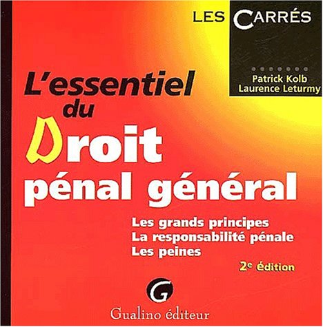 L'essentiel du droit pénal général, 2e édition book