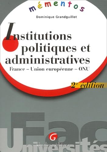 Mementos : Institutions politiques et administratives book