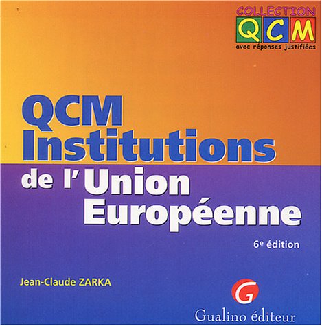 QCM Institutions de l'Union européenne Books