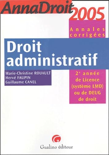 Droit administratif: 2e année de Licence (système LMD) ou de DEUG de droit Books