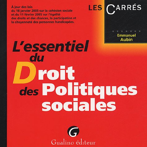 L'essentiel du Droit des Politiques sociales Books