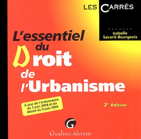 L'essentiel du droit de l'urbanisme book