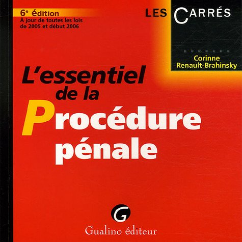 L'essentiel de la Procédure pénale book
