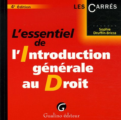 L'essentiel de l'Introduction générale au Droit Books
