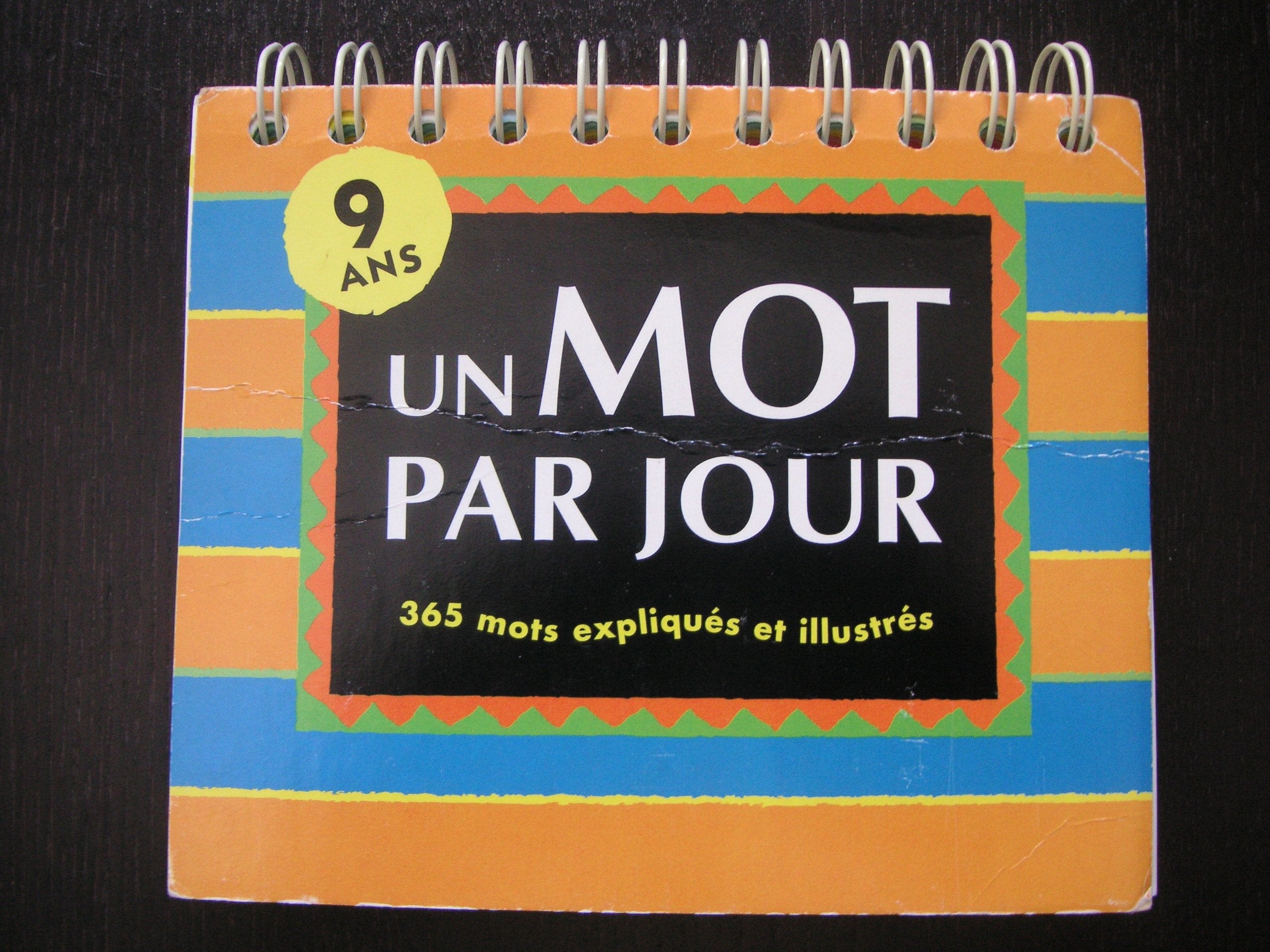 Un Mot par jour 9 ans book