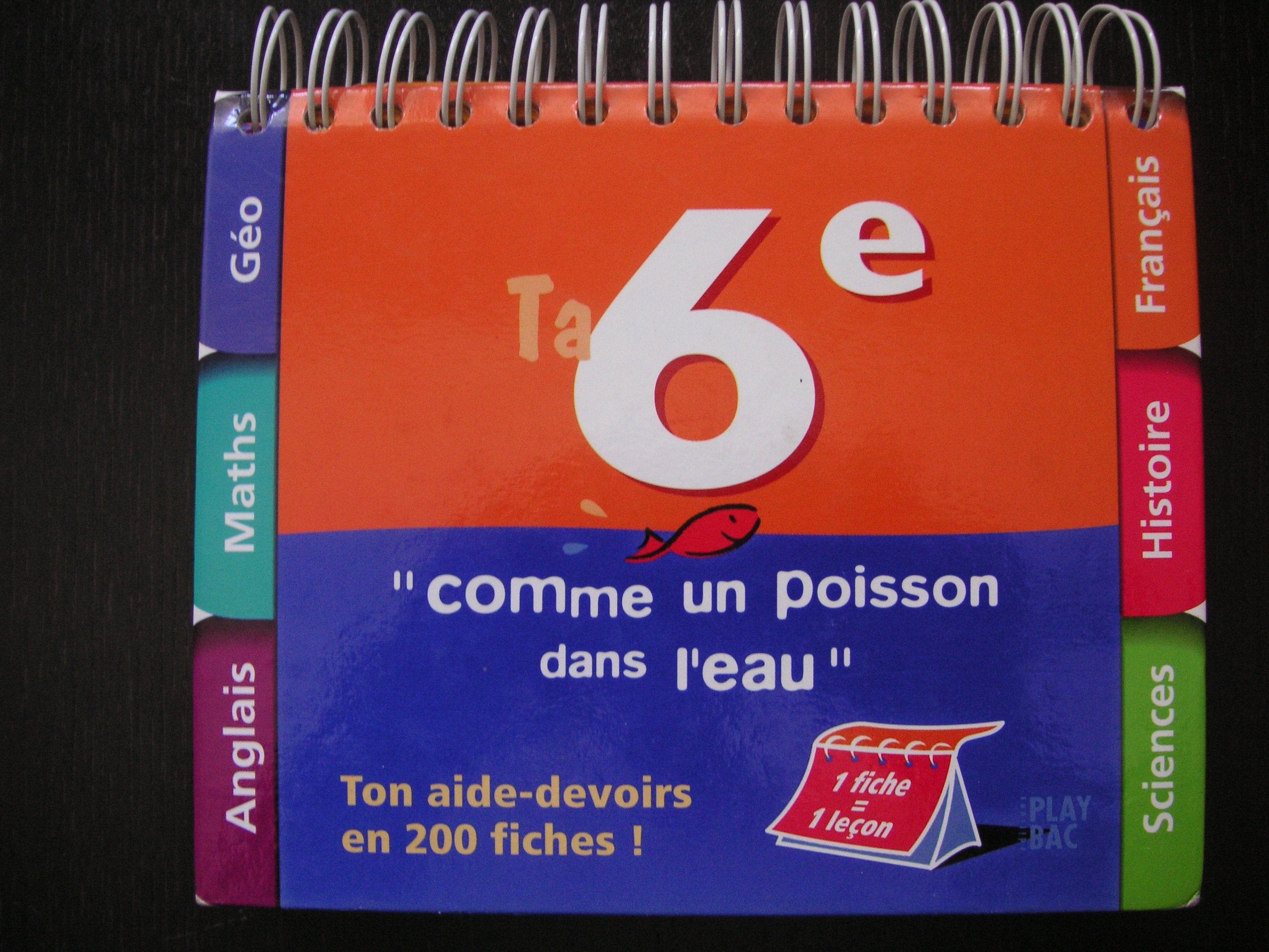 Comme Un Poisson Dans L'Eau 6eme. Tout Le Programme En 200 Fiches Books