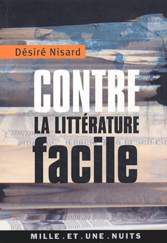 Contre la littérature facile book