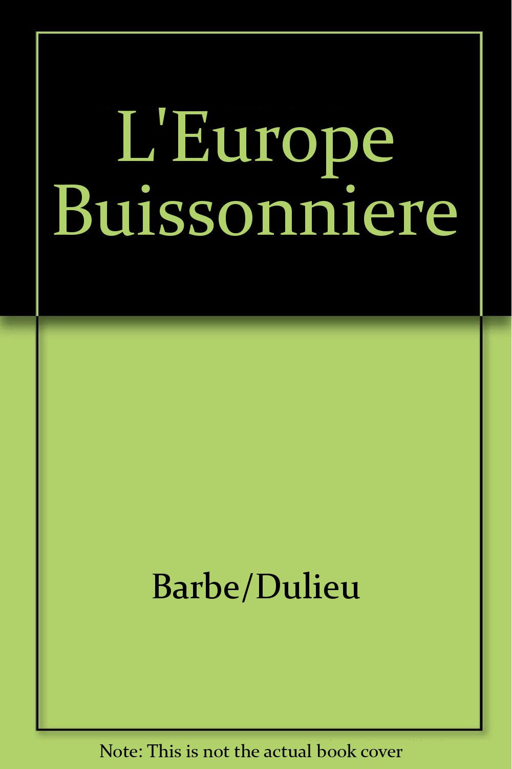 L'Europe Buissonnière book