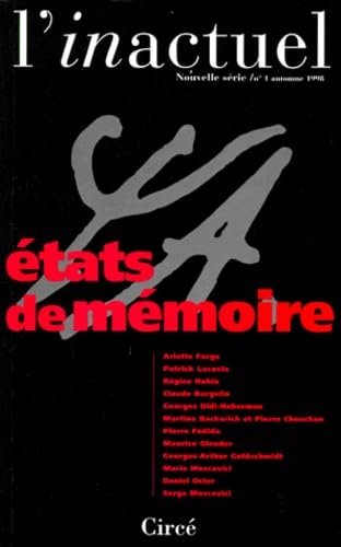 REVUE L'INACTUEL 01 - ETATS DE MEMOIRE Social Sciences