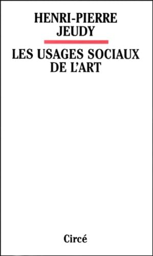 Les Usages sociaux de l'art book