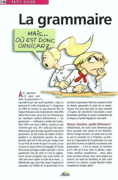 Product Image: La grammaire