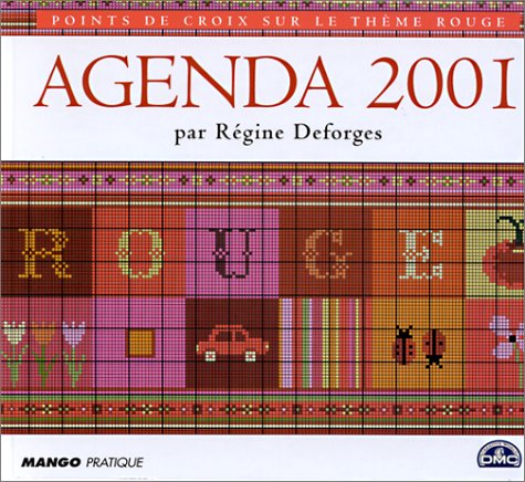 Agenda 2001 Point de Croix : Rouge book