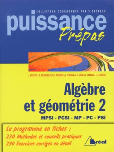 Algèbre et géométrie Tome 2: Algèbre et géométrie book