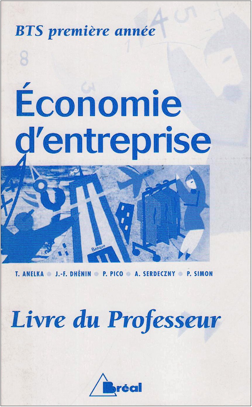 Economie d'entreprise bts première année livre du professeur Professional & Reference Books