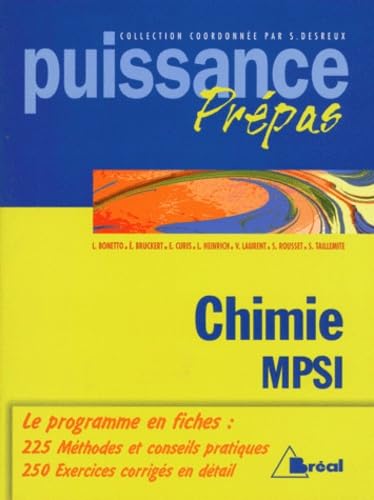 Chimie générale: Classes préparatoires, premier cycle universitaire, MPSI Books