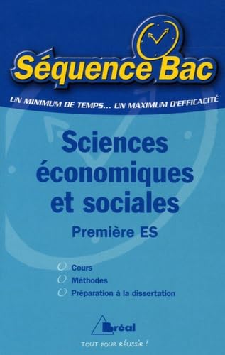 Sciences économiques et sociales 1e ES book
