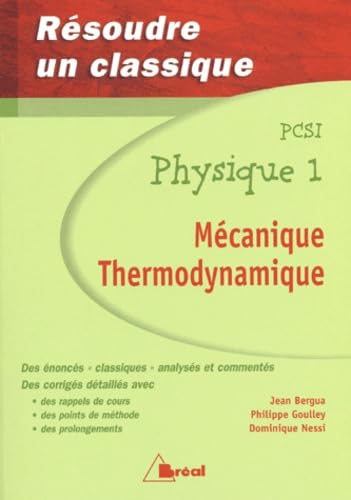 Mecanique Thermodynamique Physique 1 Pcsi book