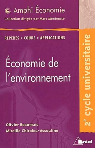 Economie de l'environnement book