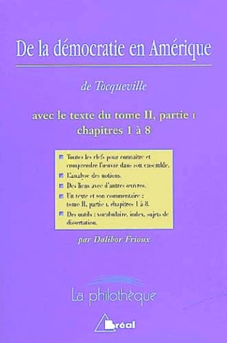 De la démocratie en Amérique (Tocqueville) book