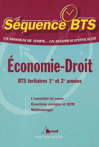 Economie-Droit BTS tertiaires 1ère et 2ème années book