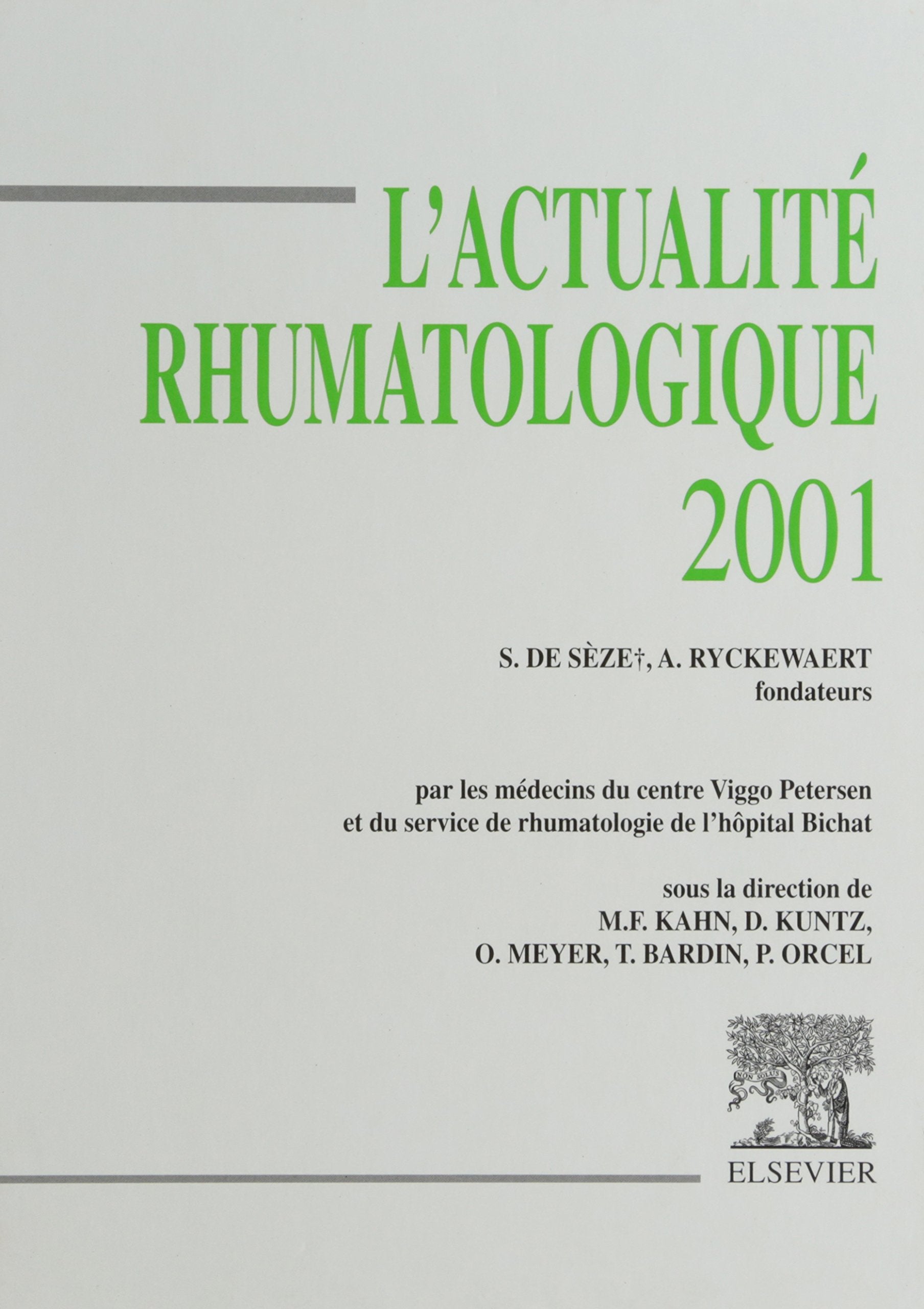 L'actualité rhumatologique 2001 book