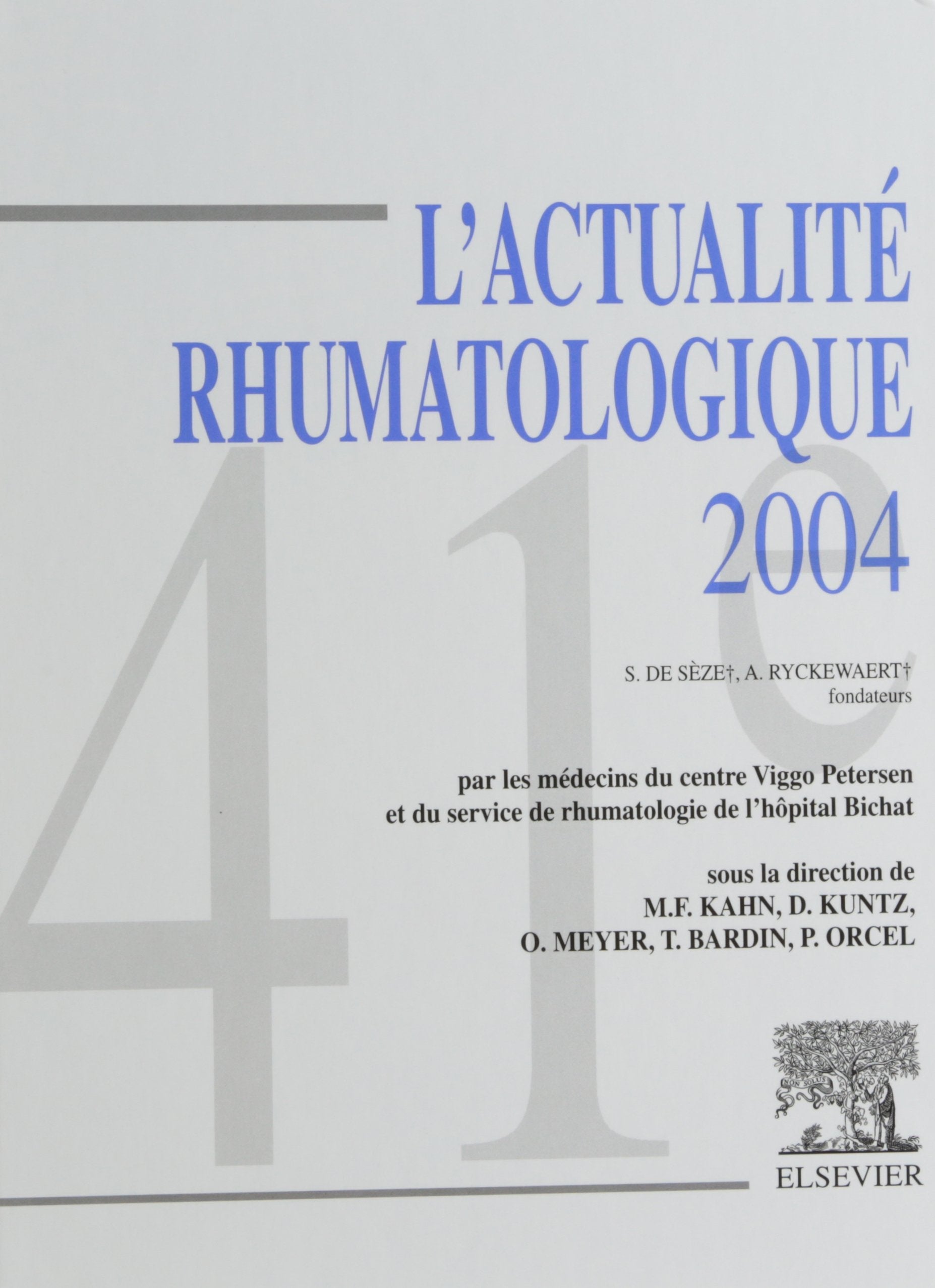 L'actualité rhumatologique 2004 book