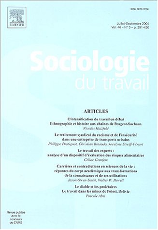 Sociologie du travail, Volume 46 N° 3, Juil : Books
