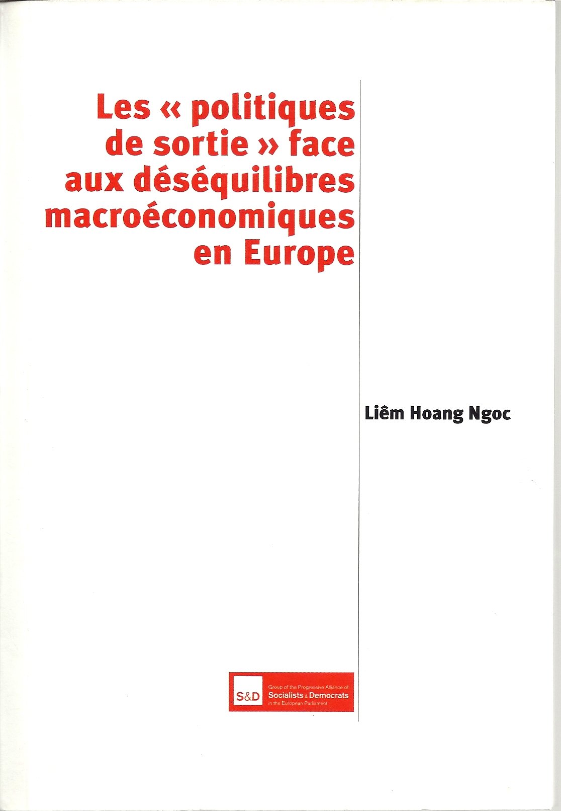 Les politiques de sortie face aux déséquilibres macroéconomiques en Europe book