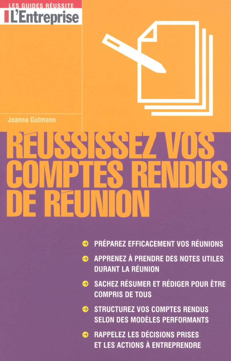 Réussissez vos comptes rendus de réunion Books