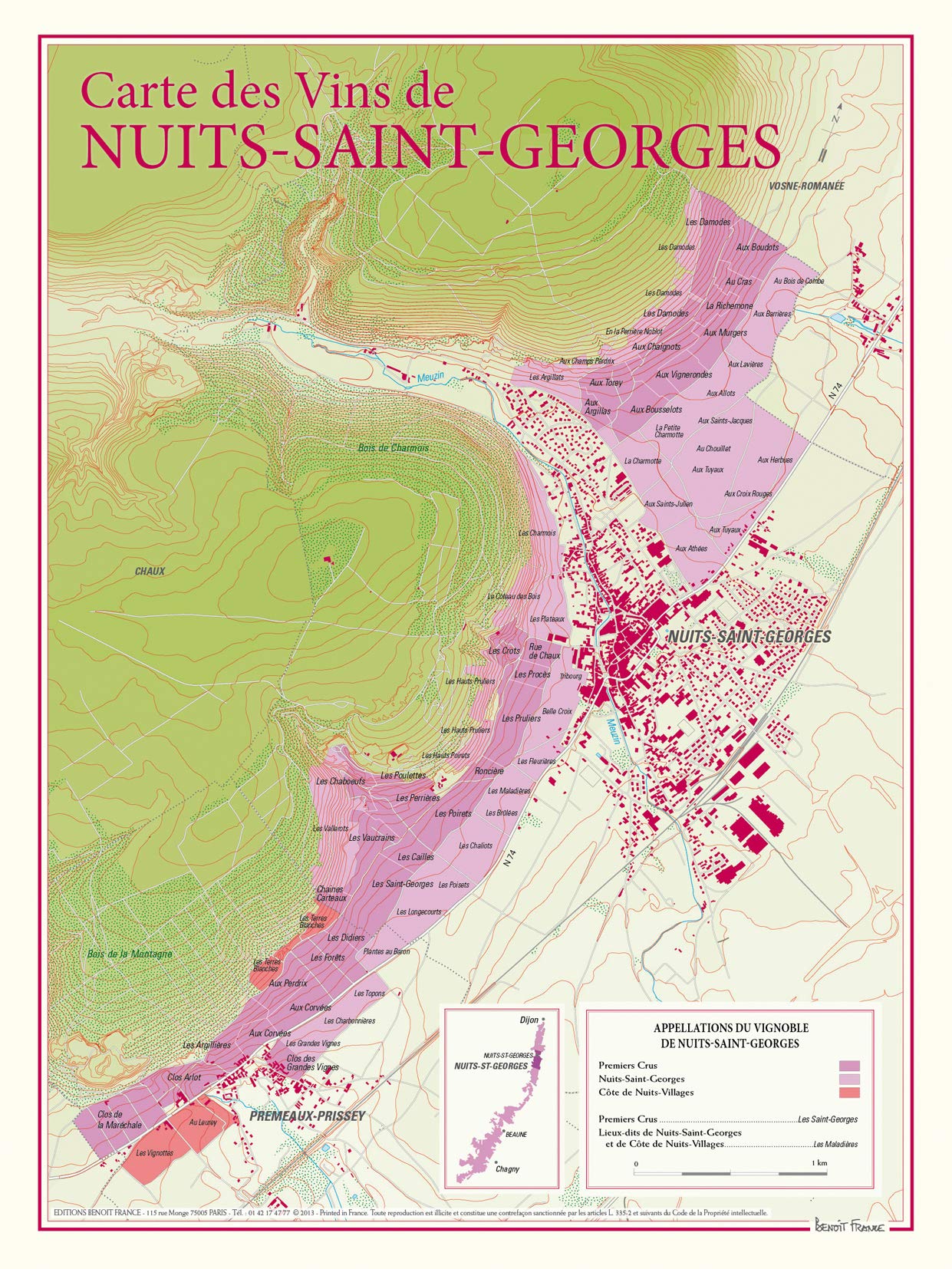 Carte des vins de Nuits-St-Georges book