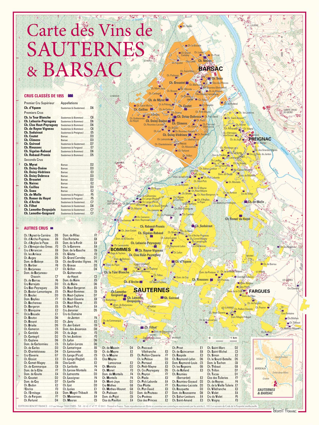 Carte des vins de Sauternes et Barsac book