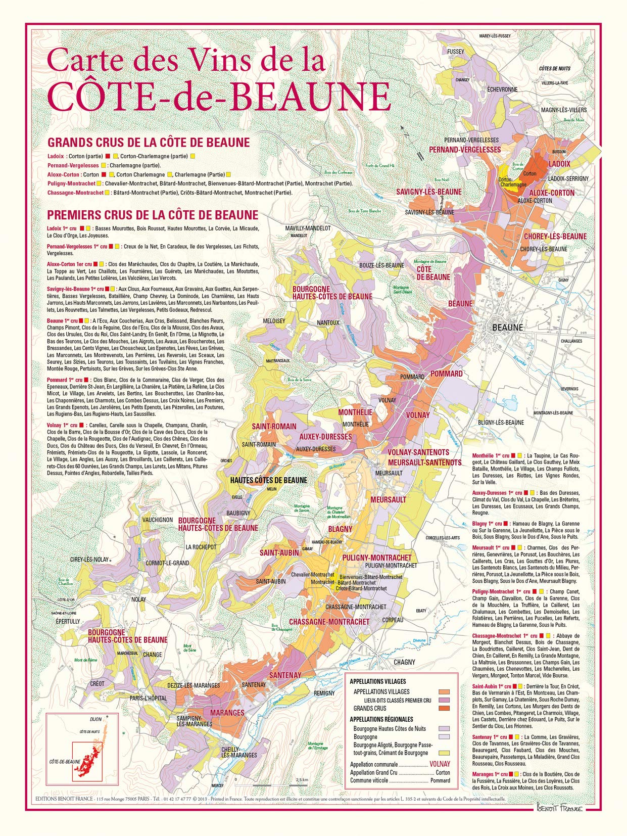 Carte des vins de La Côte-de-Beaune book