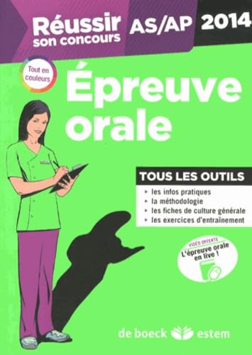 Réussir son concours AS/AP: Epreuve orale book