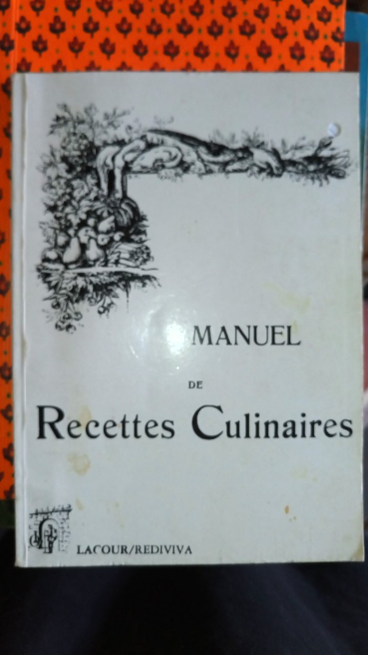 Manuel de recettes culinaires (Rediviva) book