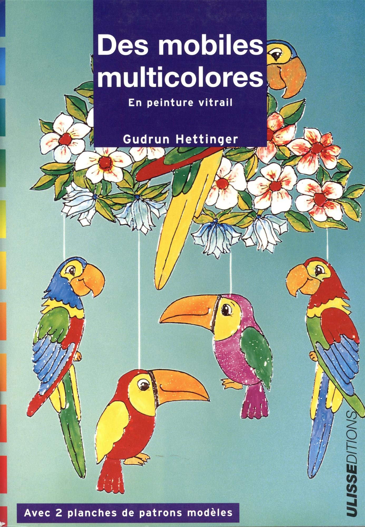 MOBILES MULTICOLORES EN PEINTURE VITRAIL Leisure, Home & Garden