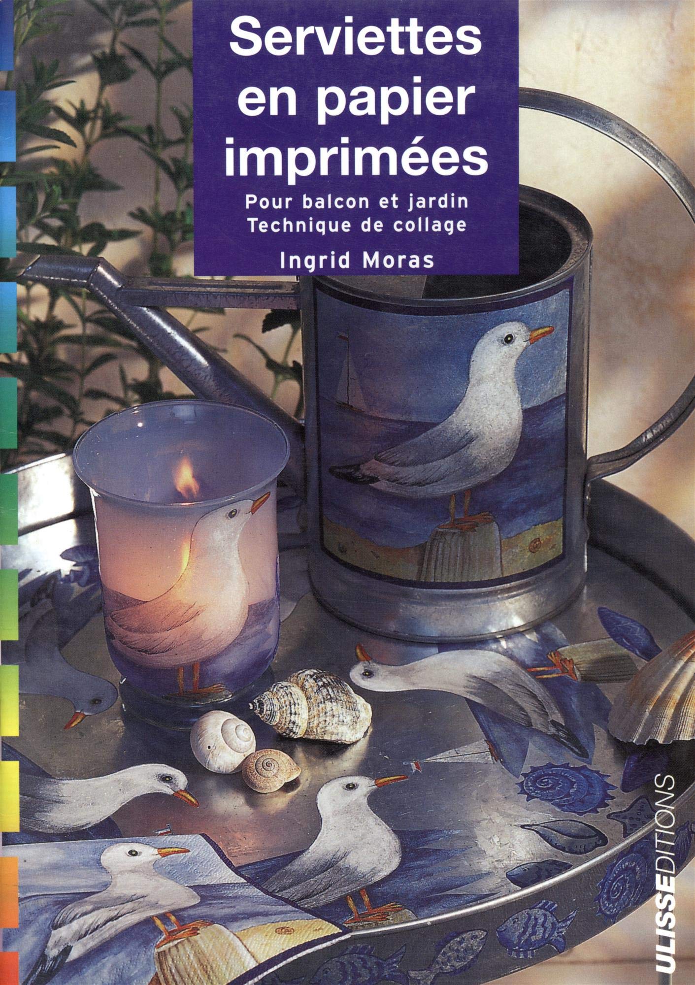 Serviettes en papier imprimées : Pour bacon et jardin, technique de collage book