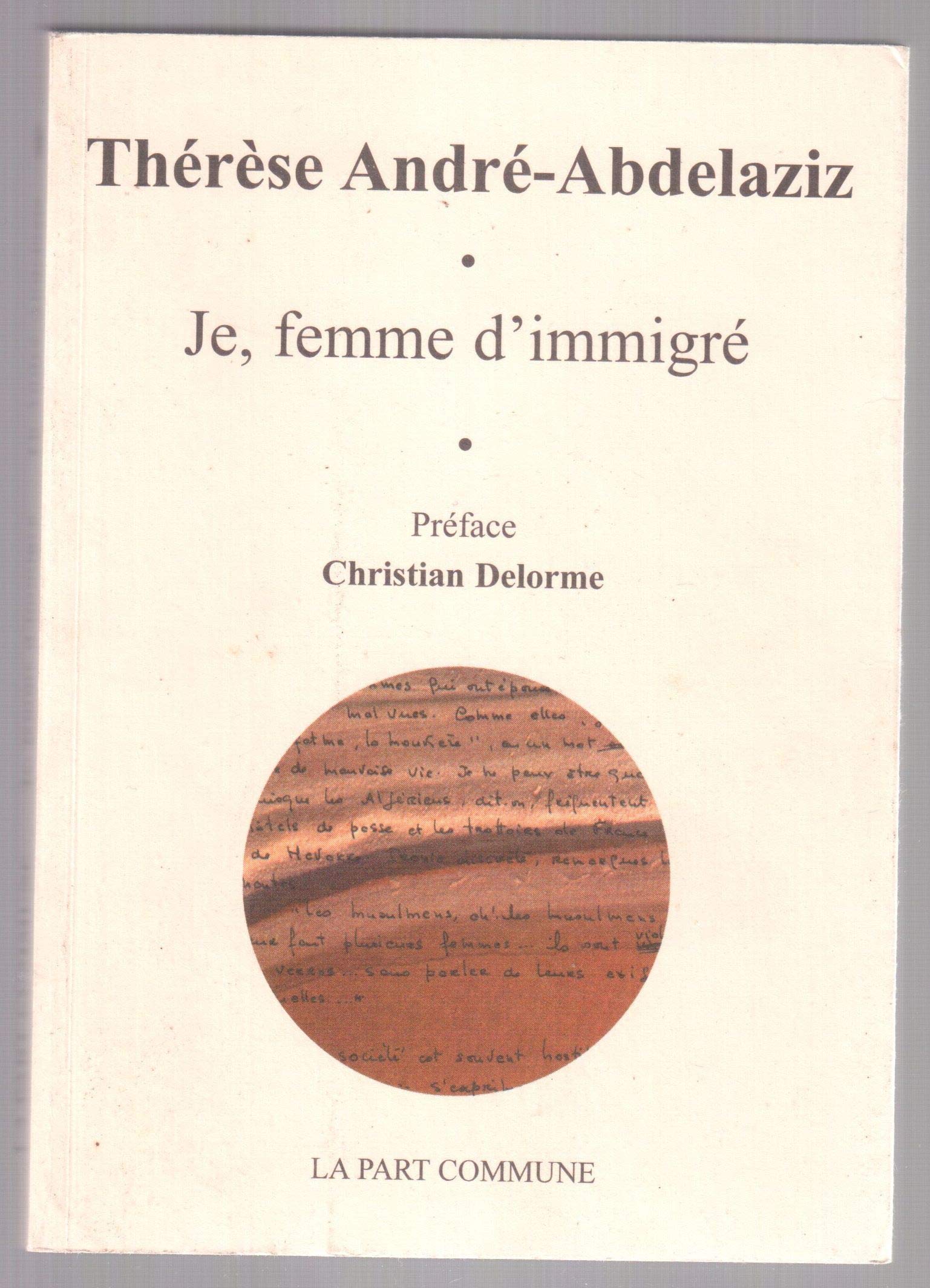 Je, femme d'immigré book