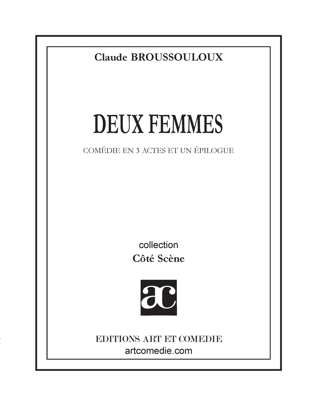 Deux femmes book