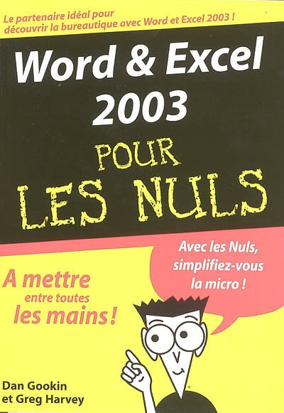 Product Image: Word & Excel 2003 pour les nuls