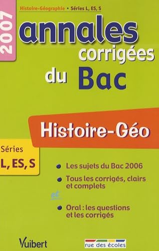 Histoire-Géo L-ES-S: Annales corrigées du Bac book