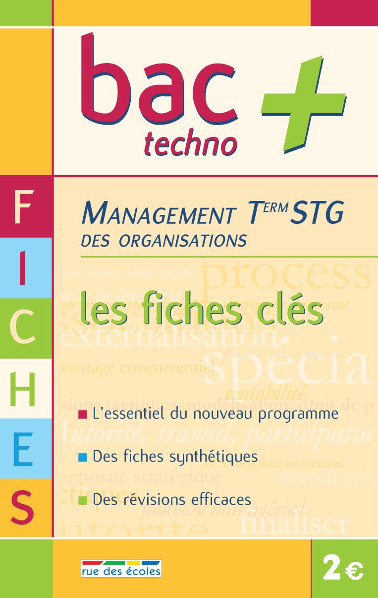 Bac+ T STG management fiches: Les fiches clés Non-fiction