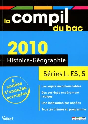Histoire-Géographie Séries L, ES, S: Annales corrigées book