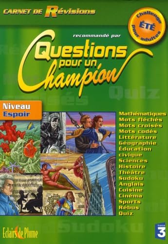 Carnet de révisions recommandé par Questions pour un champion: Challenge d'été niveau espoir Books