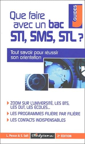 Que faire avec un bac STI SMS STL ? Books