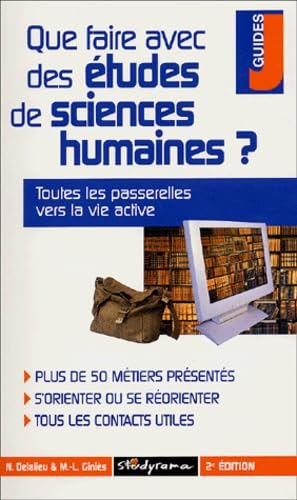 Que faire avec des étude de sciences humaines ? book